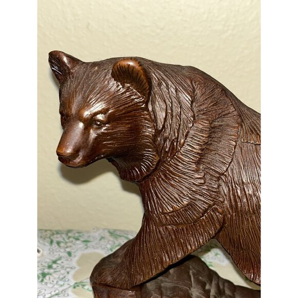 2 Red Mill Bear Sculpture Figurines Brown Grizzle Cabin Decor 7.5" 4" READ - Picture 9 of 13